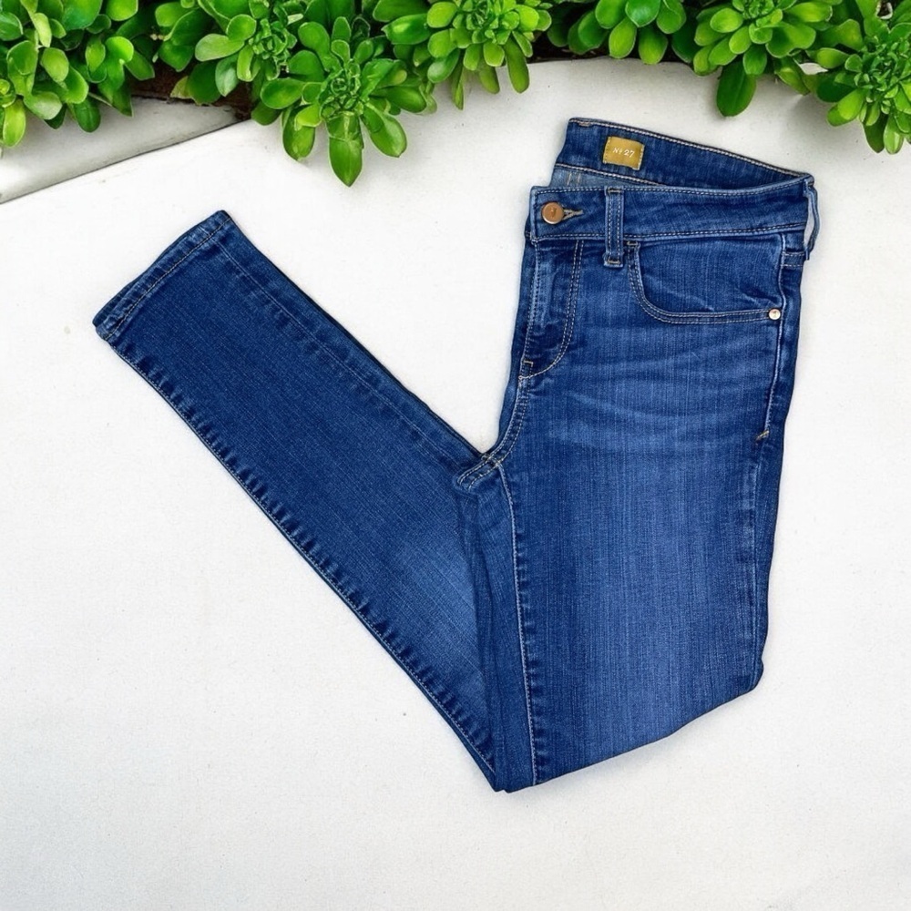 Anthropologie Pilcro and The Letterpress Stet Slim High Rise Ankle Jean
